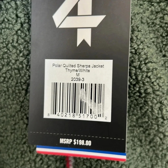 NWT Fourlaps 4 Reversible Polar Quilted Sherpa Down Filled Winter Jacket Size M - Picture 10 of 15